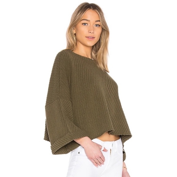 Free People Sweaters - Free People I Can’t Wait Sweater In Moss Ribbed